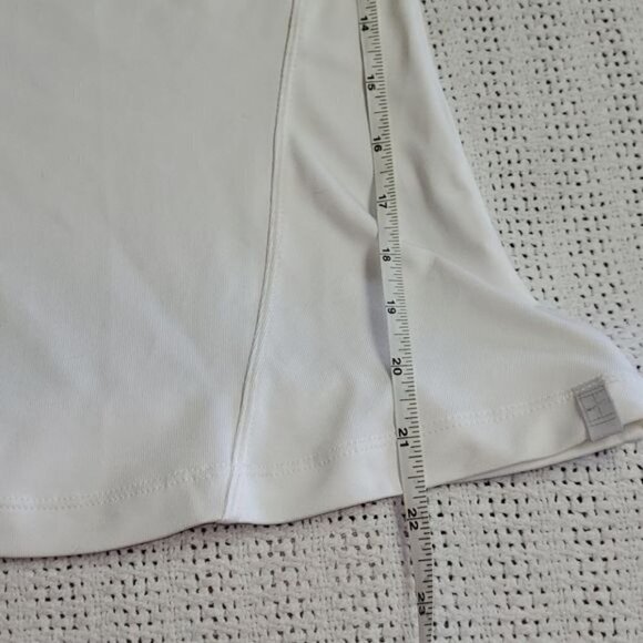 Nike Swoosh White with Pink Trim‎ V-neck Sz. XS SS Athletic Shirt - Picture 5 of 8